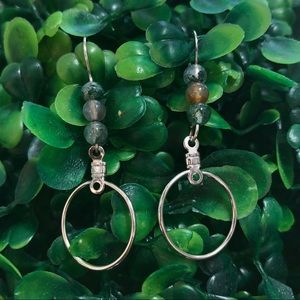 handmade artisan jade dangle earrings